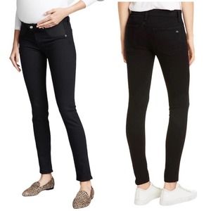 Rag & Bone Jeans Womens 26 Maternity Black Coal Skinny Stretch Casual Comfort